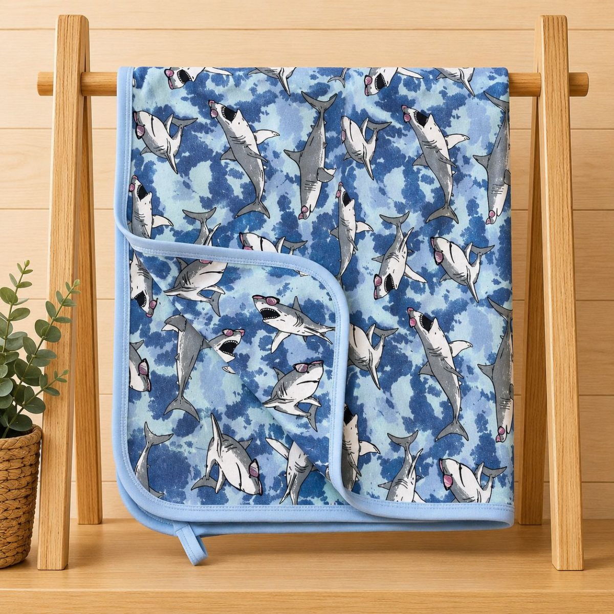 KÖPEK BALIĞI ÇİFT KAT PAZEN  KUNDAK BATTANİYE (85*85 cm)