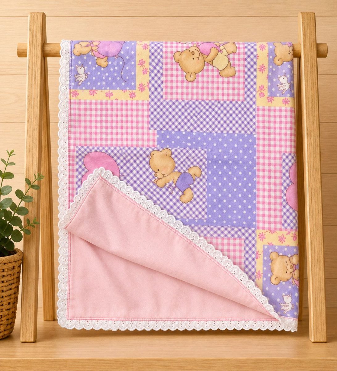 KARE AYICIKLI ÇİFT KAT PAZEN KUNDAK BATTANİYE (75*75 cm)