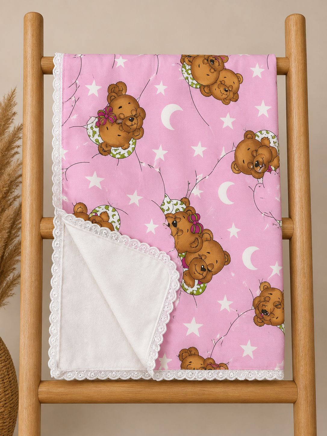 UYUYAN AYICIKLAR PAZEN ÇİFT KAT KUNDAK BATTANİYE(70*75 cm)