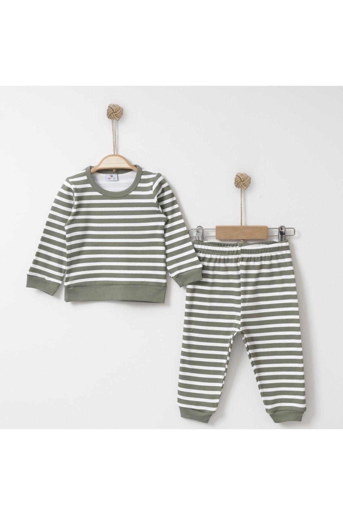 Tke5082 Cizgili Pijama Takım