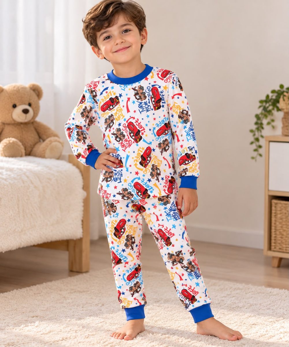 % 100 Pamuk Traktörlü Pijama Takımı