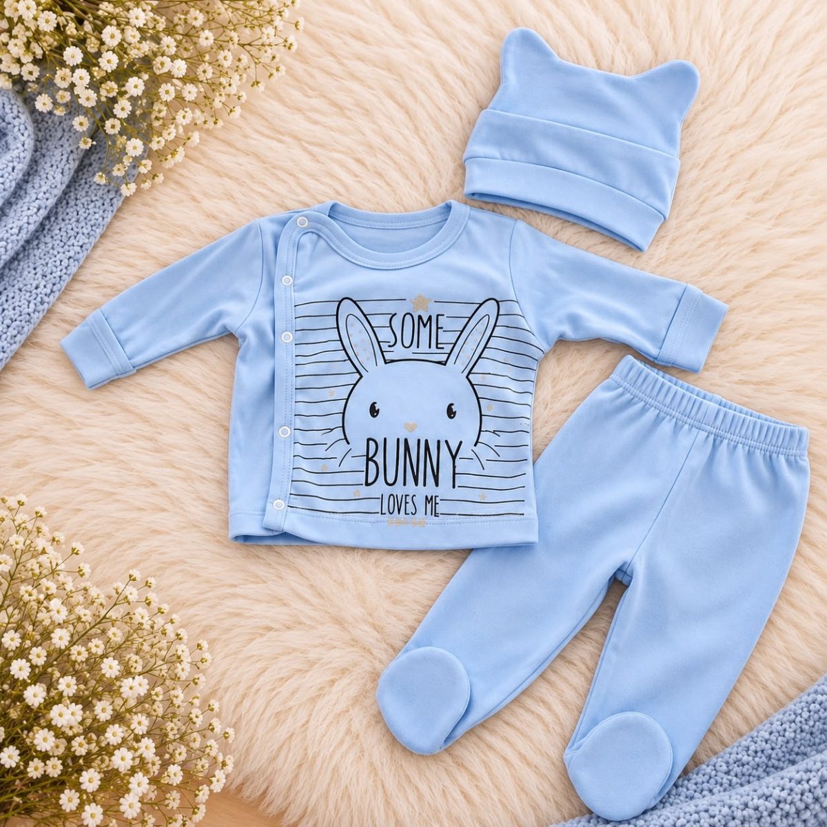 Bunny Kendinden Eldivenli Pratik 3 Lü Takım