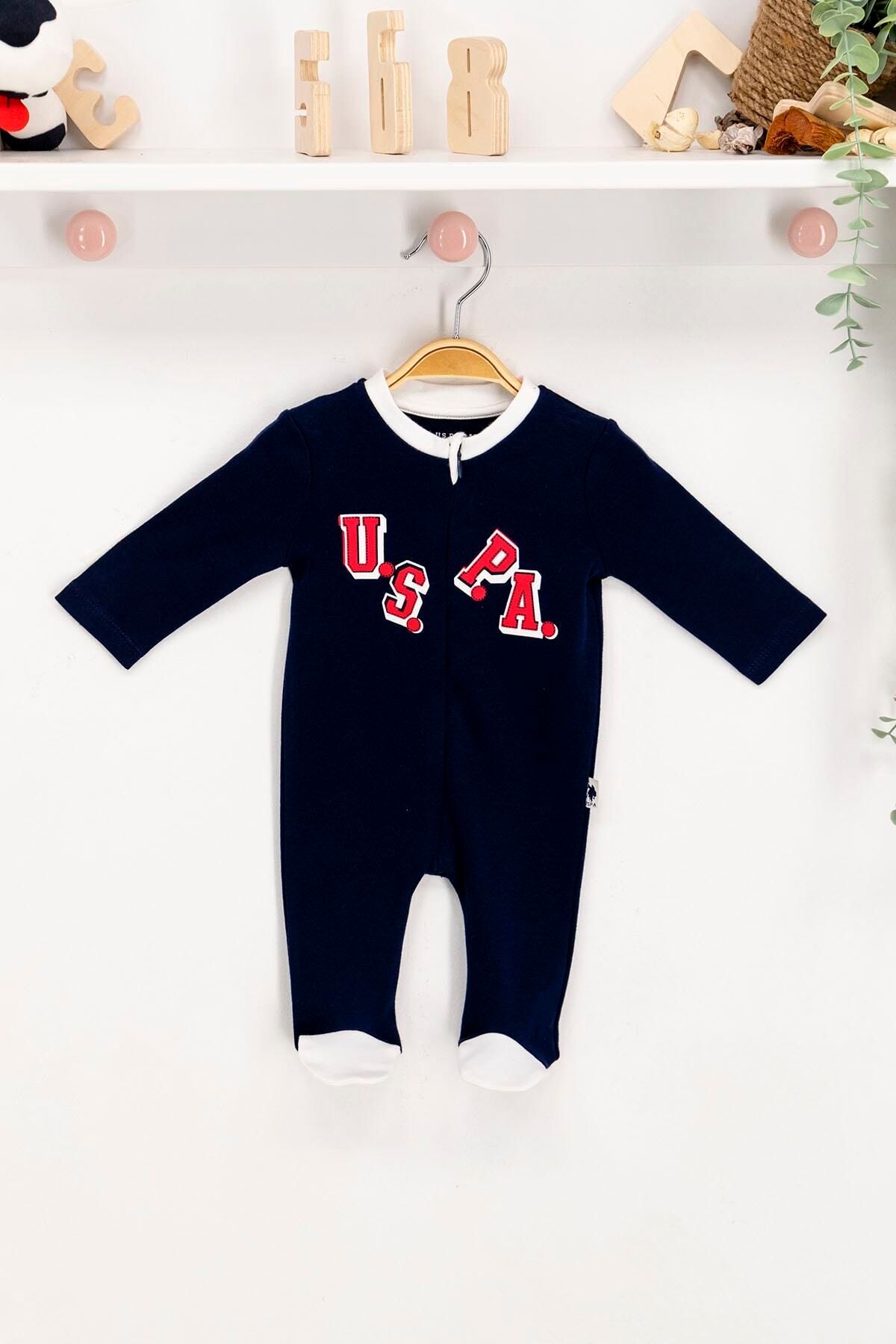 U.s. Polo Assn Lisanslı Lacivert Bebek Tulum