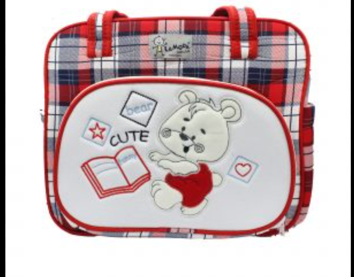 Cute Kareli Malzeme Çantası