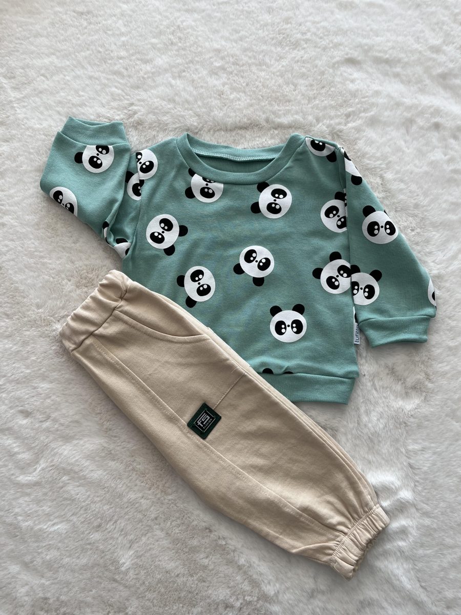 Serpme Panda Kafalı İkili Takım