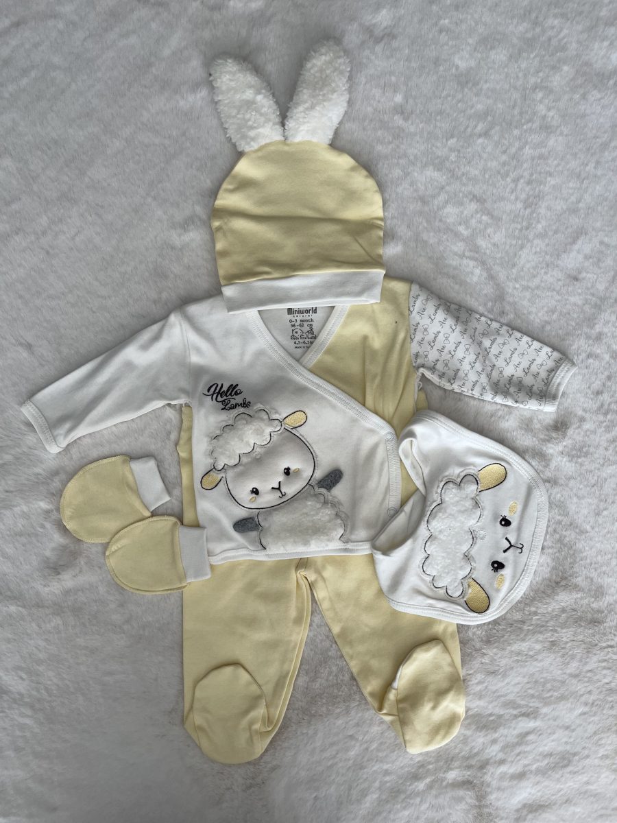 15086 Unisex Kuzulu 5'Li Hastane Çıkışı