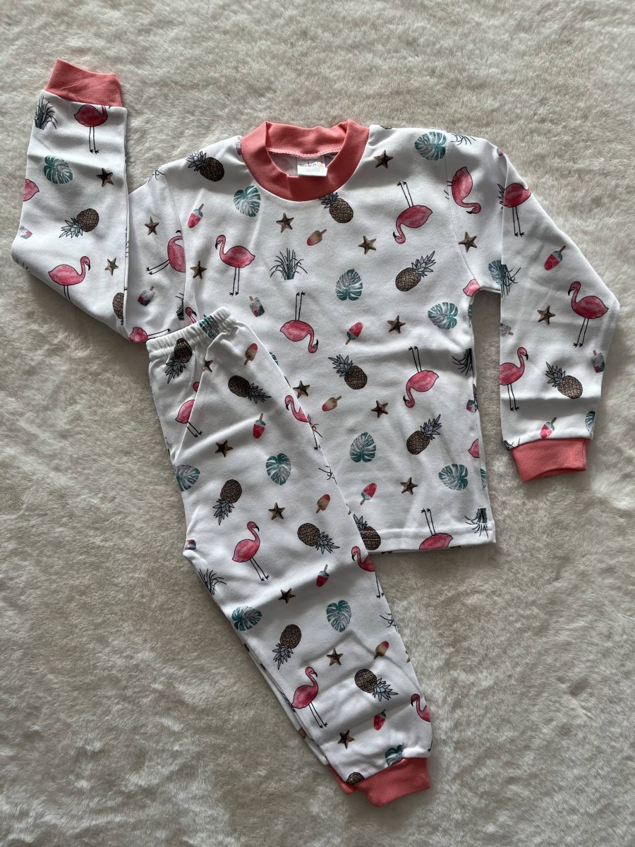 Ananaslı Flomingo Pijama Takımı