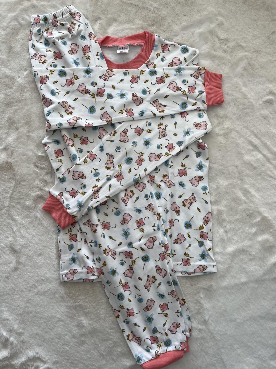 Fareli Pijama Takımı