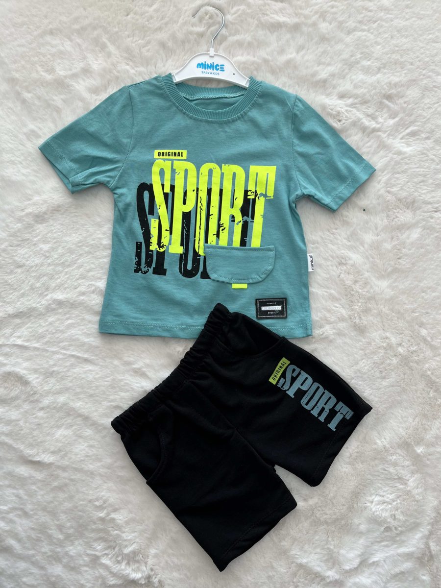 Sport Baskılı Yazlık Erkrk Takım