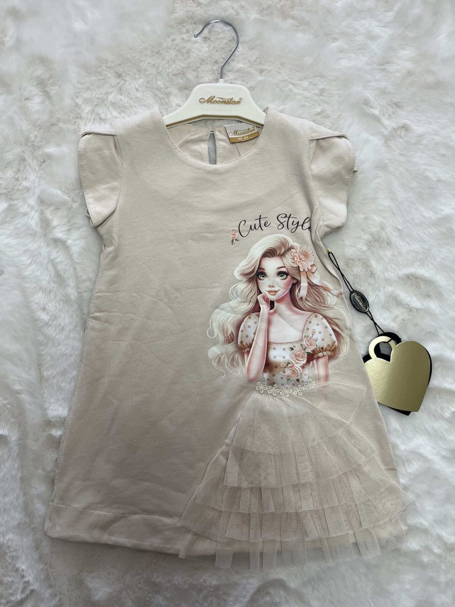 Cute Style Prenses Eteği Kabarık Elbise
