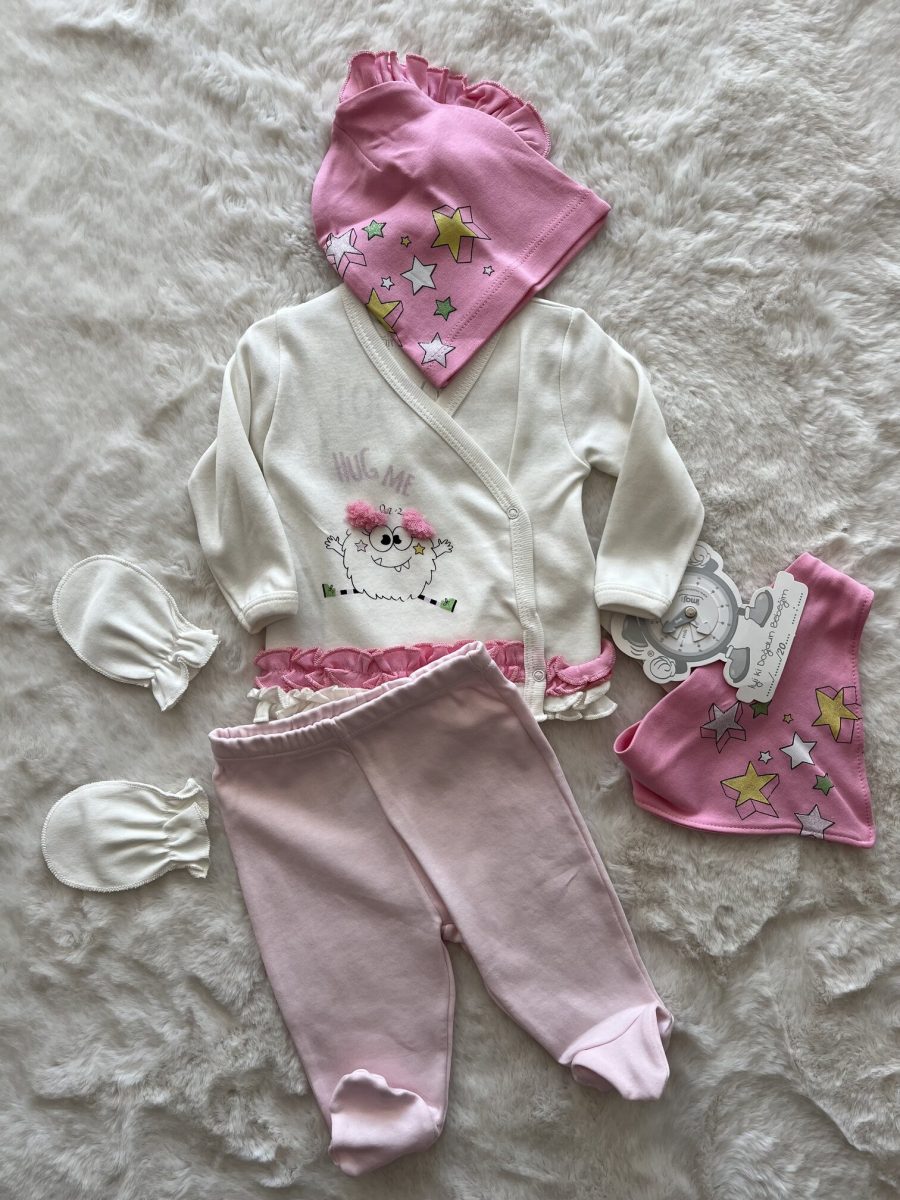 MA 5-082 Monstır Girl -Pembe  5&amp;amp;#039;Li Hastane Çıkışı