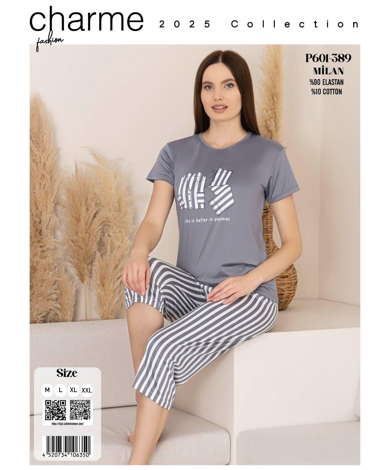 Life İs Better Kısa Kollu Kadın Pijama Takımı