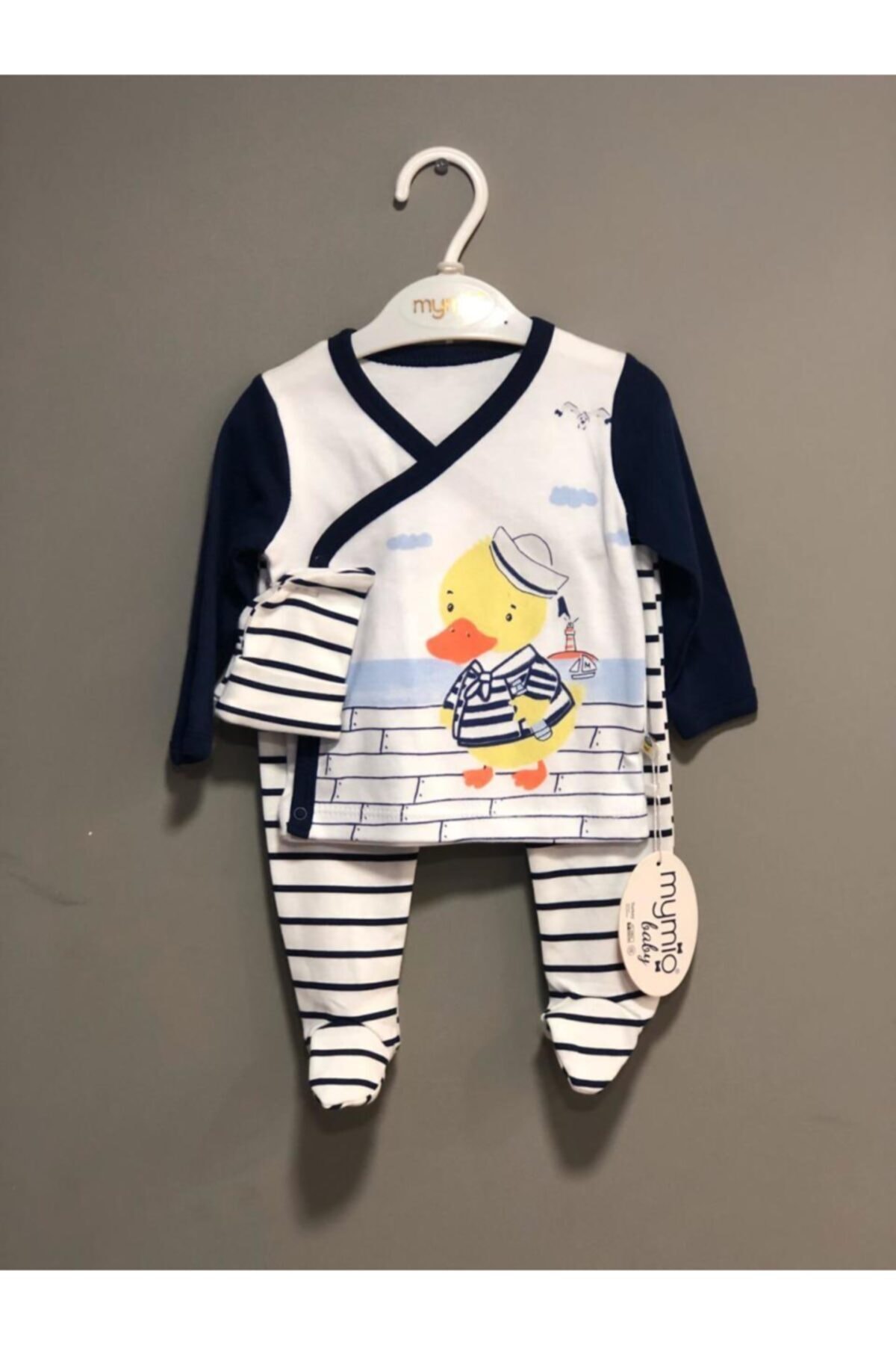 Erkek Bebek Lacivert 3 Lü Hastane Çıkışı