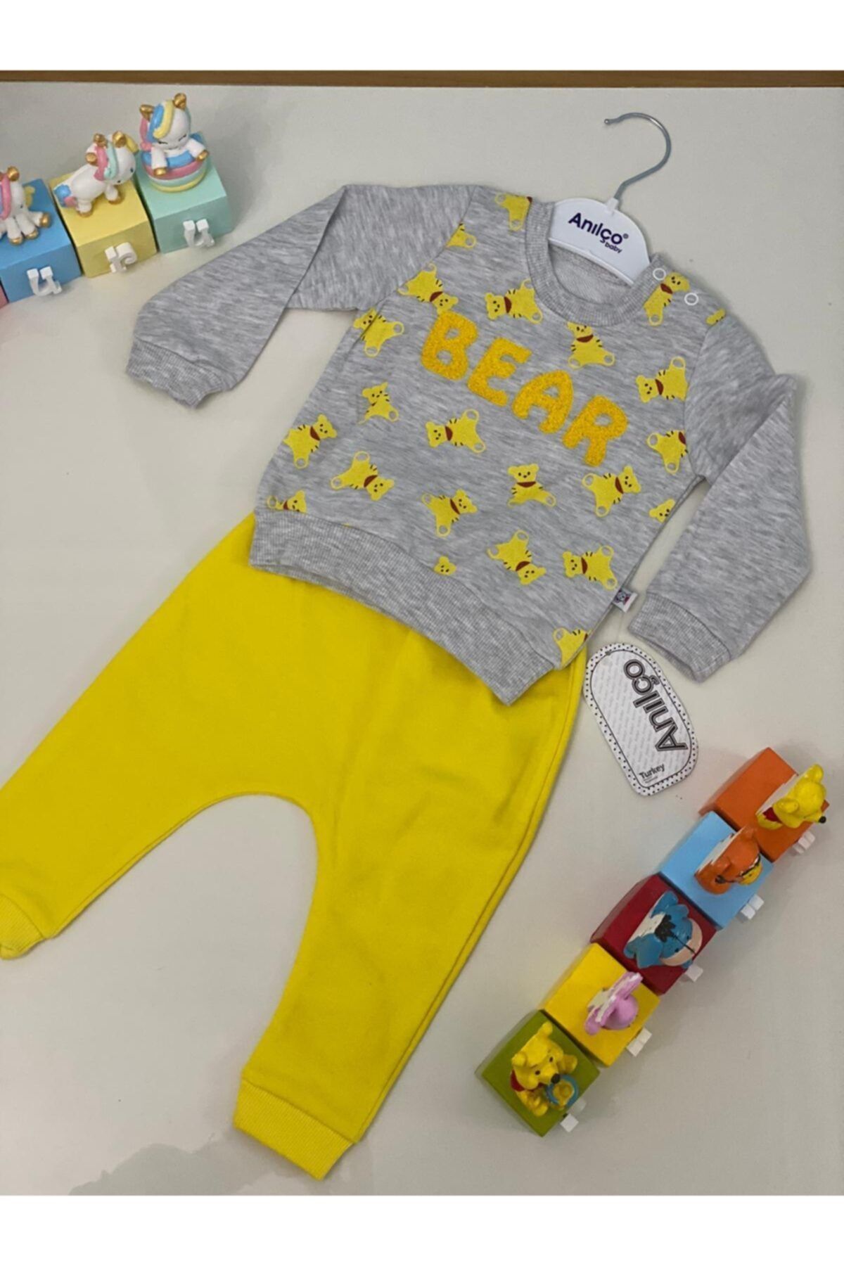 Unisex Bebek Sarı 2 Li Takım