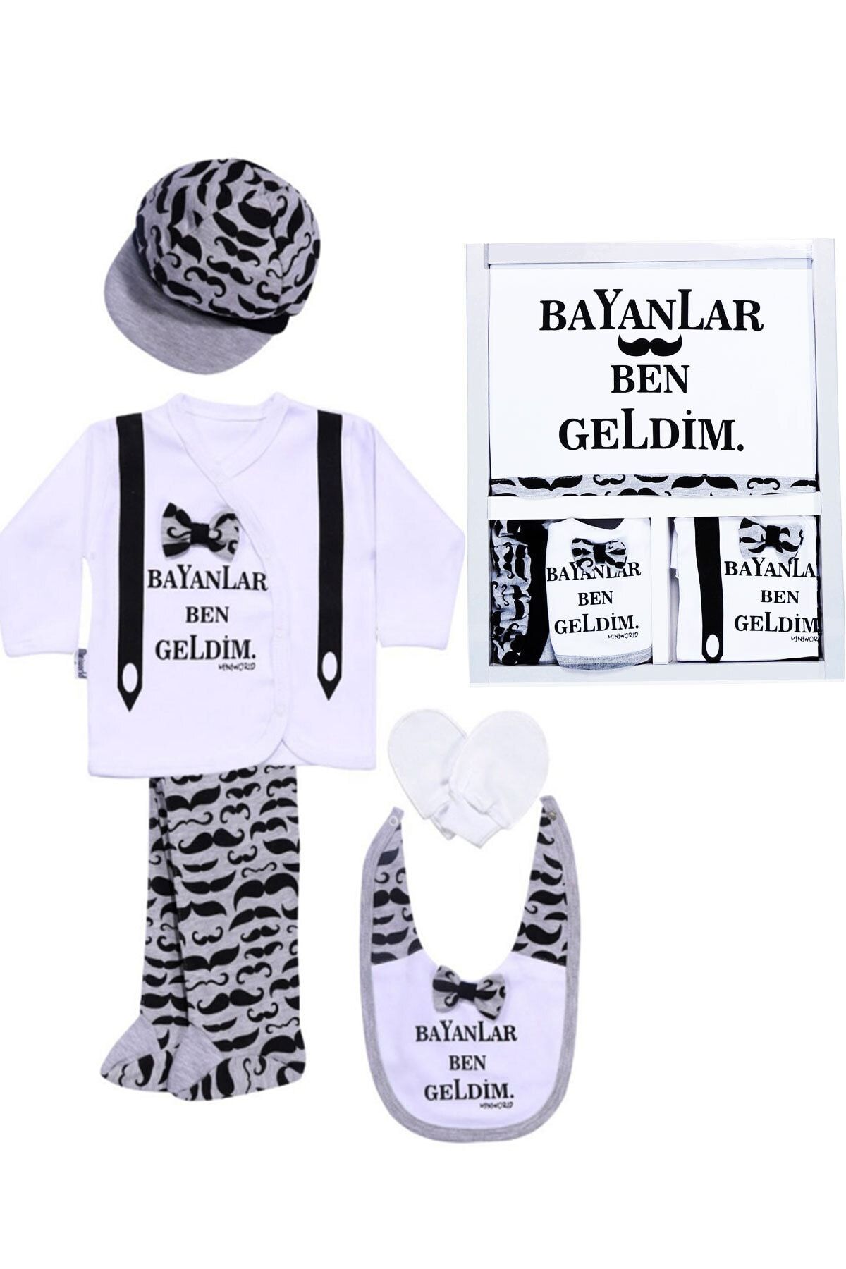 0-3 Ay Bayanlar Ben Geldim 5li Hastane Çıkışı