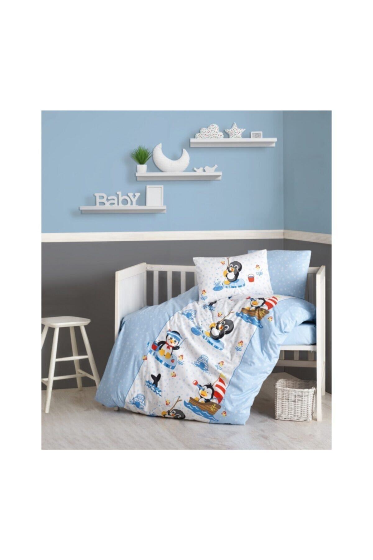 Penguen - Mavi Baby Collection Nevresim Takımı