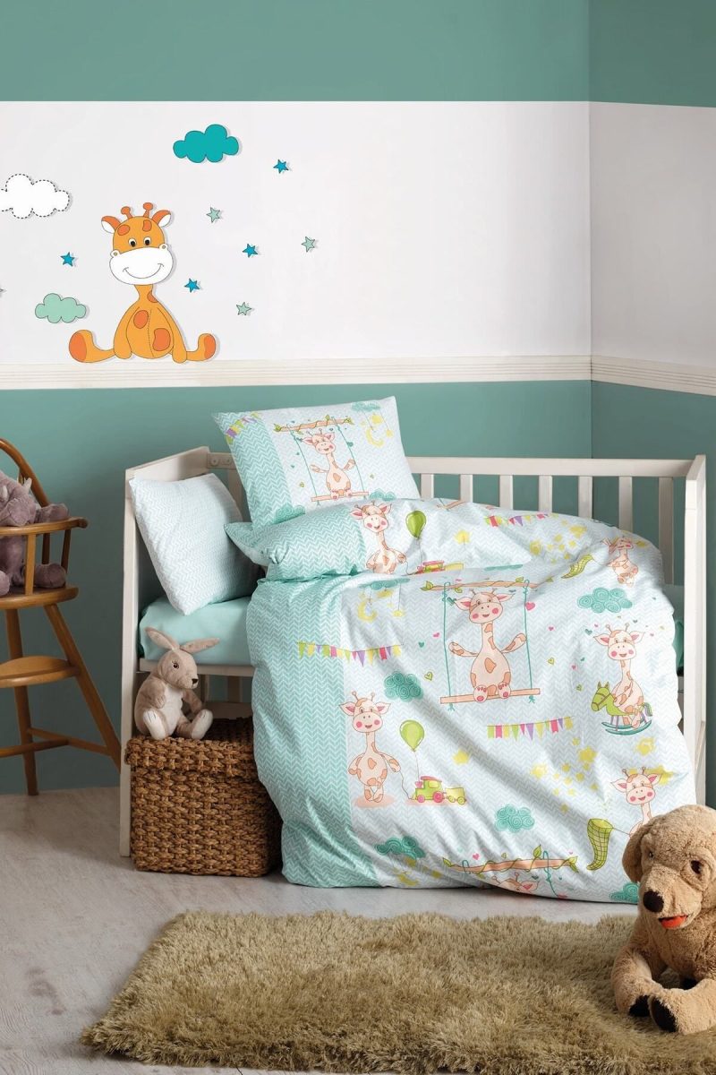 Bebek Nevresim Takımı 100x150 Zürafa