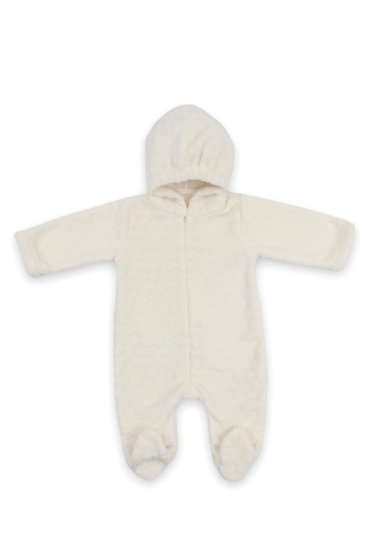 Kapüşonlu Tulum Ekru 70256