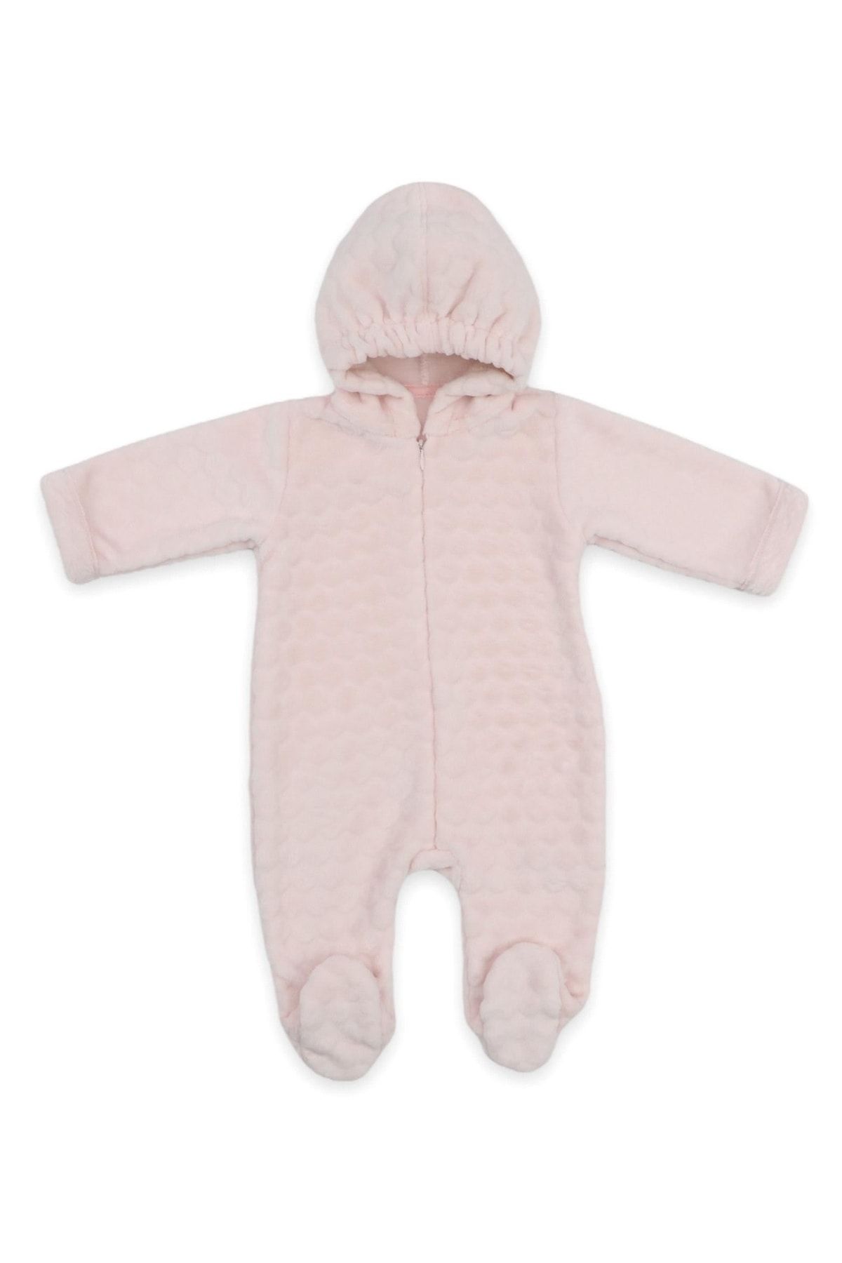 Kapüşonlu Tulum Pembe 70256