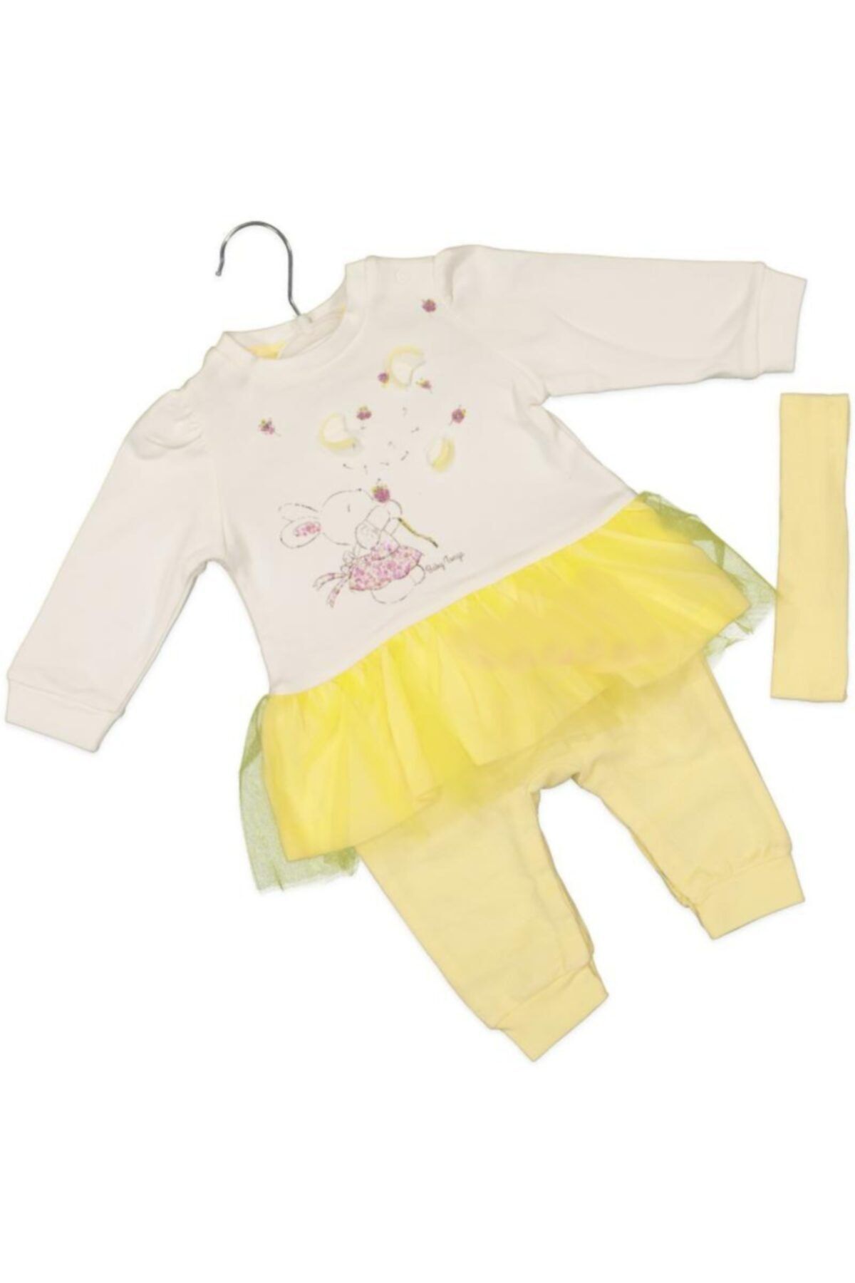 Sarı Neşelibebek 2401 Kız Tulum 9-12 Ay