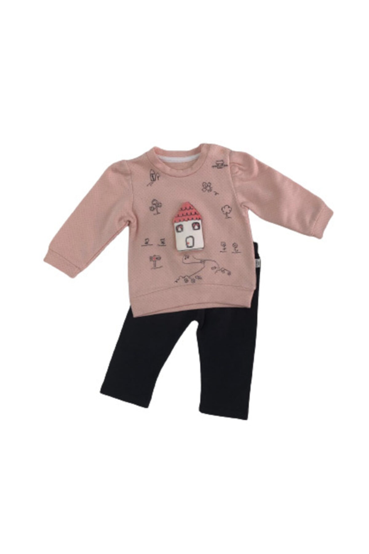 Kız Bebek Somon Home Sweet Home 2'li Takım