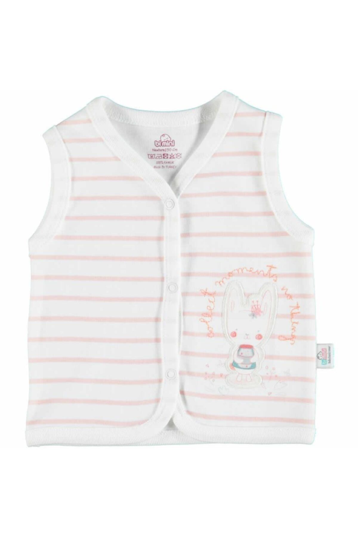 Unisex Bebek Somon Floric Yelek 61260
