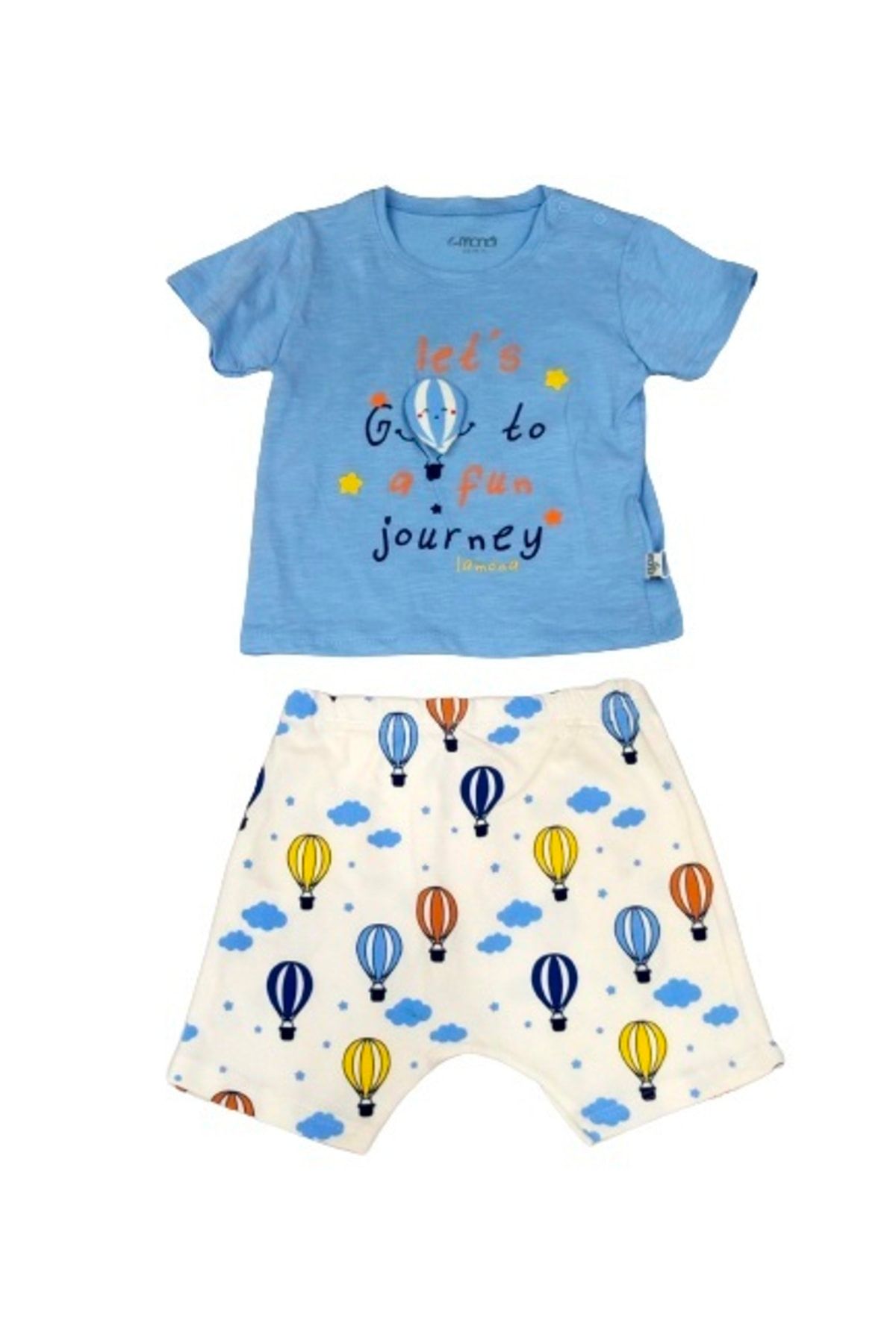 Go Baloon 2'li Bebek Takım 10040 Mavi