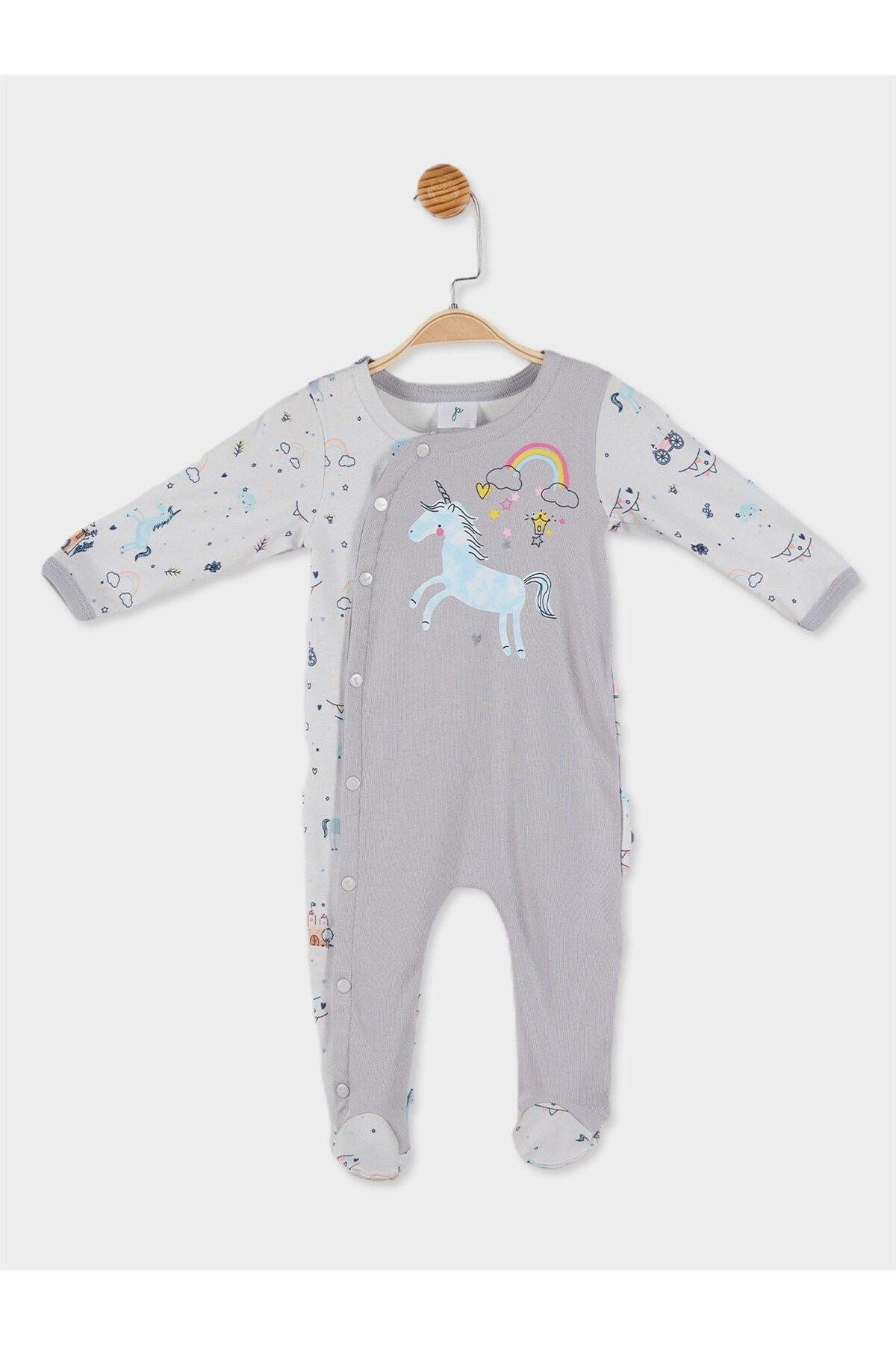 Kız Bebek Uzun Kol Patikli Tulum 20783