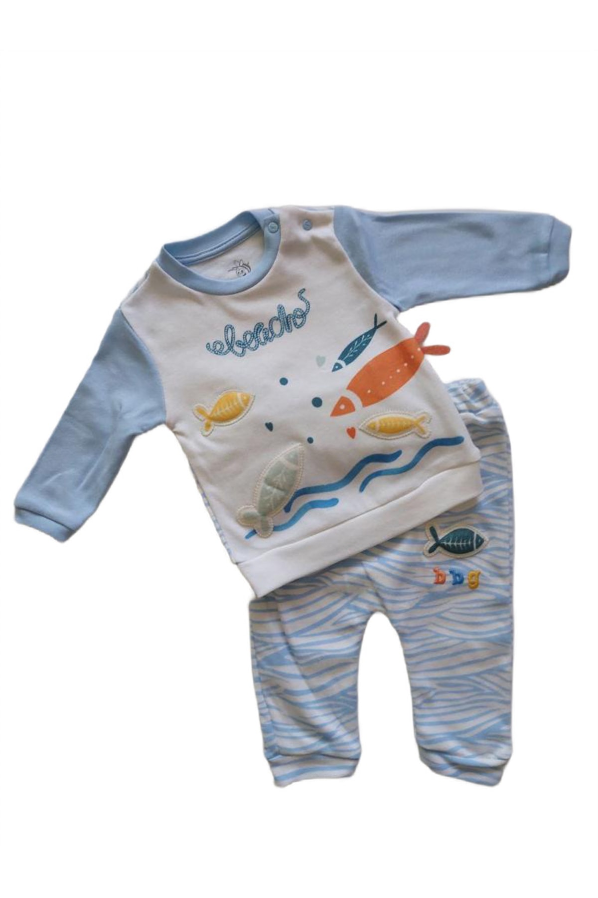 Patiksiz 2li Erkek Bebek Takım