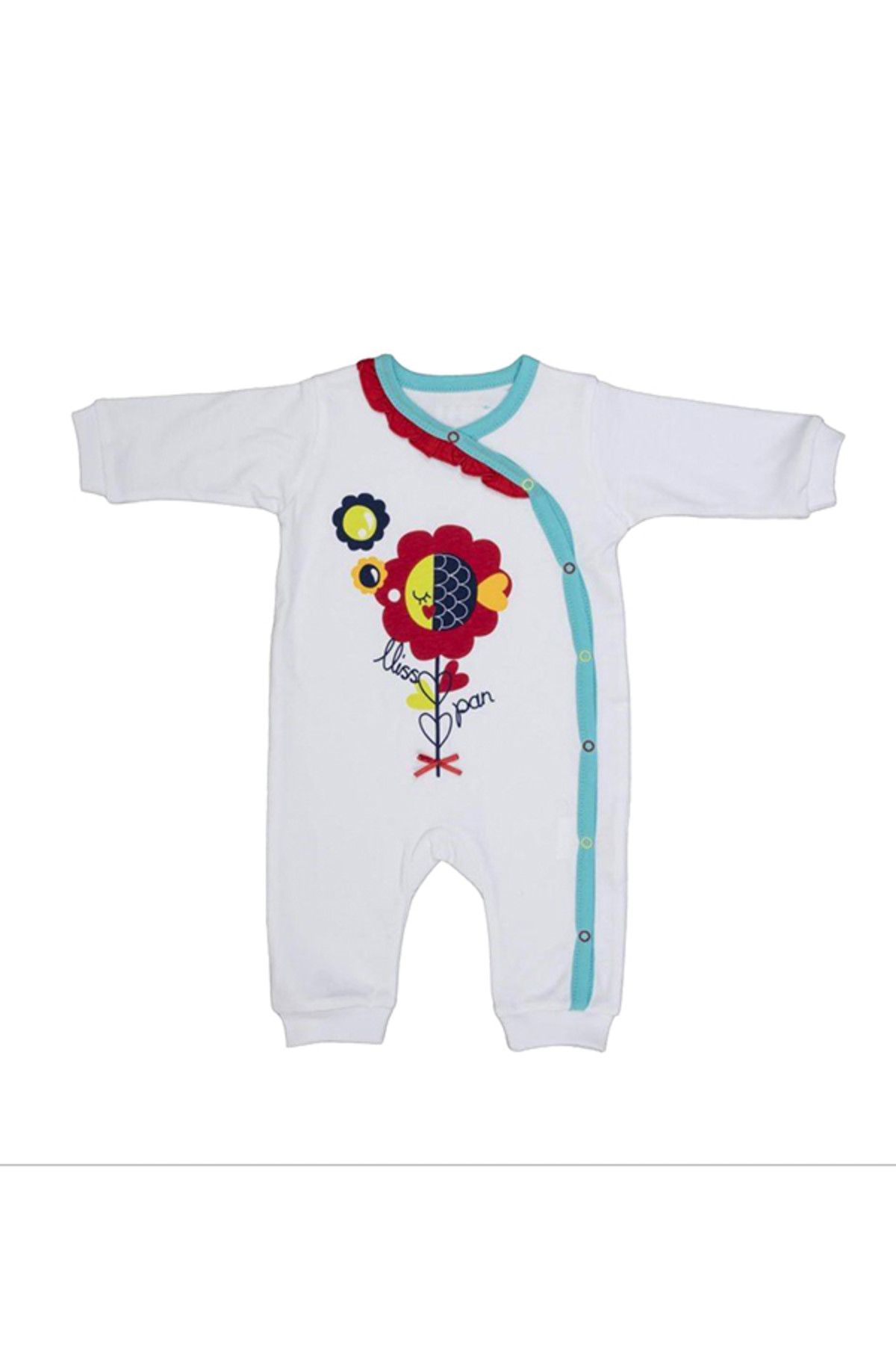 1752 Mrs. Fish Patiksiz Kız Bebek Tulum 0-3 Ay