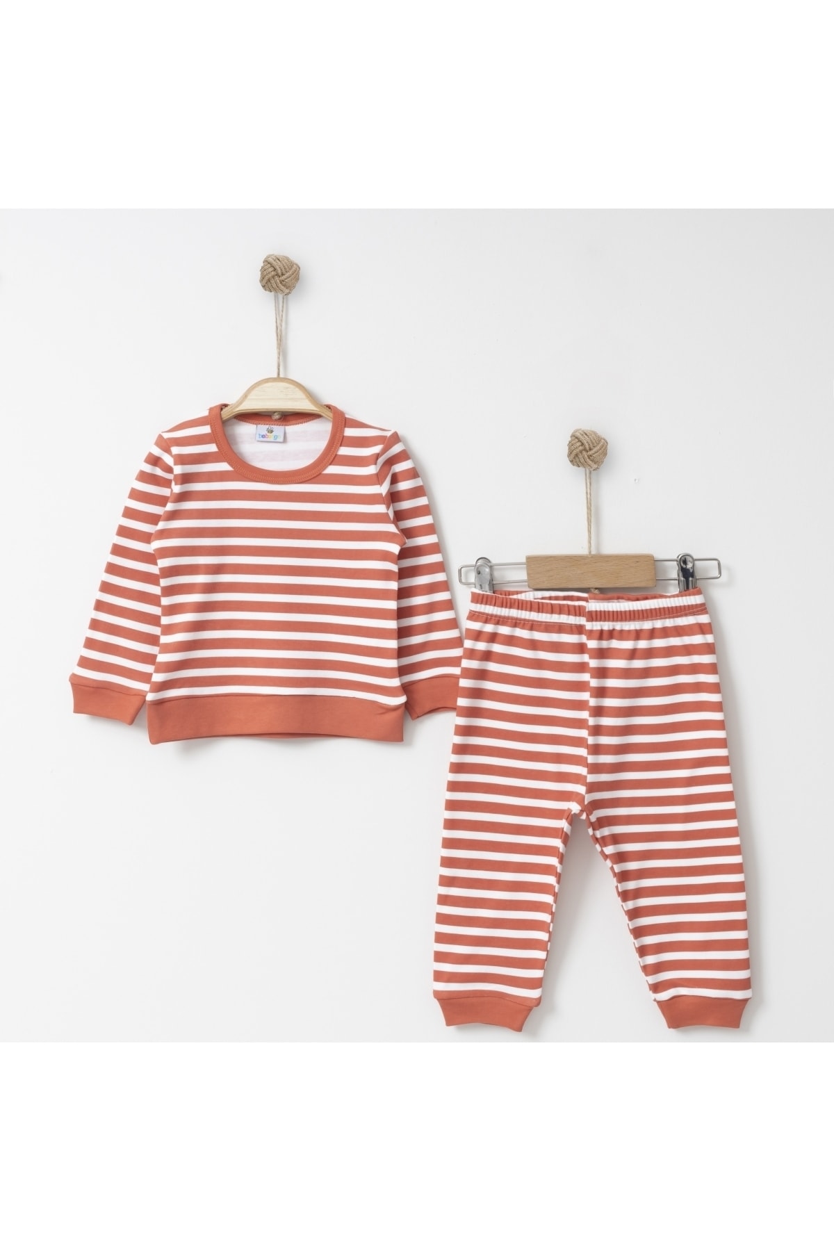 Tke5082 Cizgili Pijama Takım