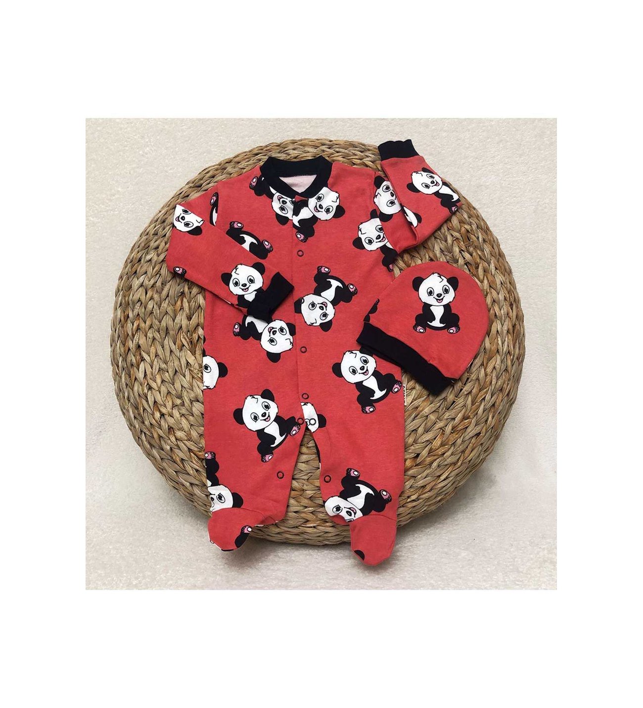 Serpme Panda  Figürlü Tulum