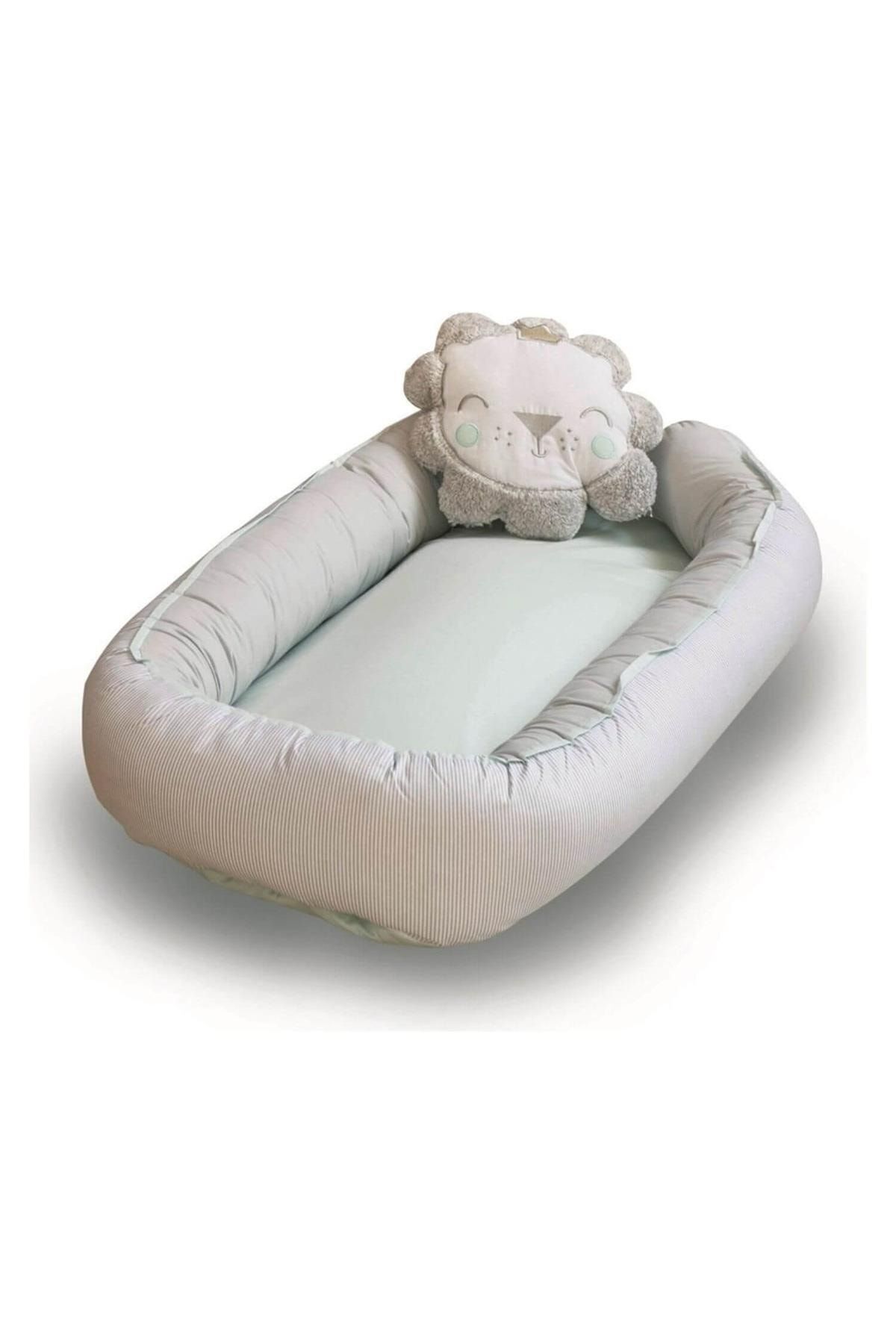 69097 Anne & Baba Yanı Yatağı Cute Cat Desen Lüx Baby Nest Yatak
