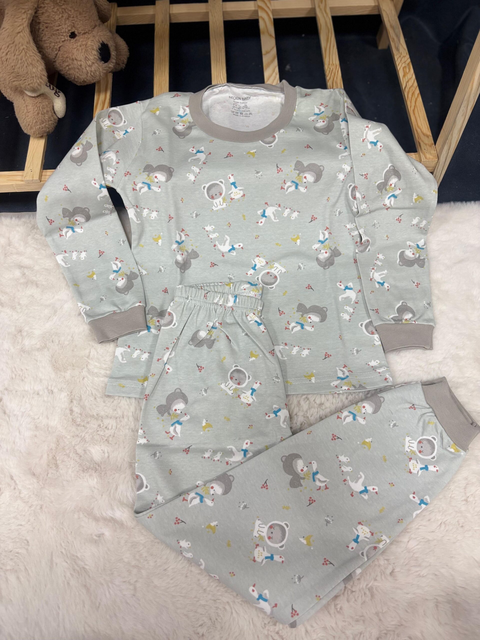 ördek ve yavruları pijama takımı